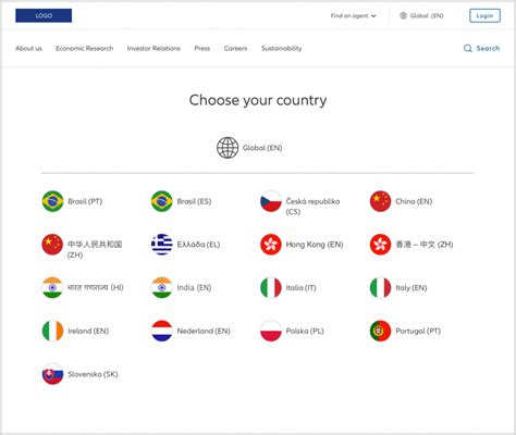 Choose your country or region